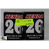 Image 1 : 2 PACK KENDA SCHRADER VALVE BICYCLE TUBES