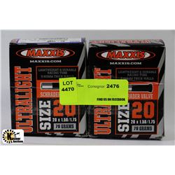 2 PACK MAXIS ULTRALIGHT RACING TUBES SCHRADER VALVE