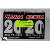 Image 1 : 2 PACK KENDRA BICYCLE TUBES, SCHRADER VALVE