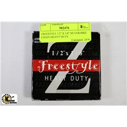 FREESTYLE 1/2" X 1/8" SILVER BIKE CHAIN HEAVY DUTY