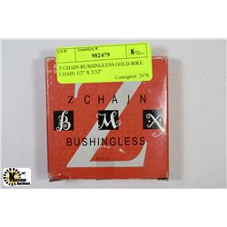 Z CHAIN BUSHINGLESS GOLD BIKE CHAIN 1/2" X 3/32"