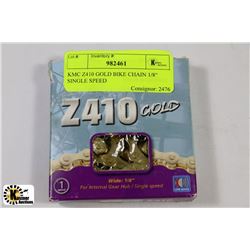 KMC Z410 GOLD BIKE CHAIN 1/8" SINGLE SPEED