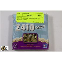 KMC Z410 GOLD BIKE CHAIN 1/8" SINGLE SPEED