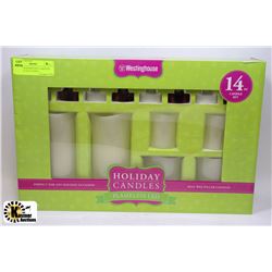 14PC WESTINGHOUSE FLAMELESS HOLIDAY LED CANDLE