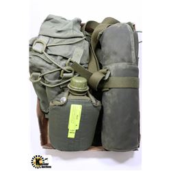 CANADIAN MILITARY GEAR; THERMOS, CANTEEN, BAGS