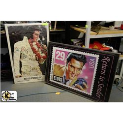 PAIR OF 24" X 36" FRAMED POSTERS - RETURN TO SENDER, ROCK