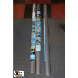 3 ROLLS OF WEED BLOCKER FABRIC