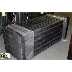 COMPLETE 5-TIER PLASTIC STORAGE SHELVES