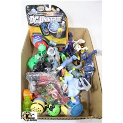 BOX W/TRANSFORMERS, VILLIANS, HEROES &