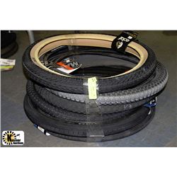 BUNDLE OF 7 NEW BMX TIRES 20"