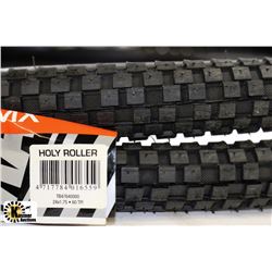 NEW MAXXIS BMX TIRES HOLY ROLLER 24X1.75    X2