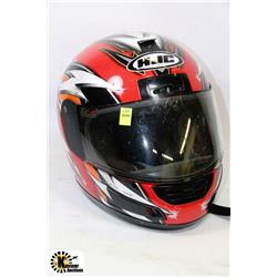 HJC MOTORCYCLE HELMET DOT APPROVED RED