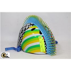 BIKE HELMET WITH COOL MOHAWK  AGES 8+