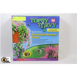 TOPSY TURVY HUMMINGBIRD PLANTER