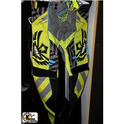 NEW LIME/GREY F16 LIMITED EDITION PANTS SIZE 28