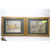 Image 1 : SET OF 2 DEER PICTURES - 11" X 14"