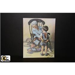 6 PRINTS OF SUSAN KUSK PLAYTIME WITH GRANDMA