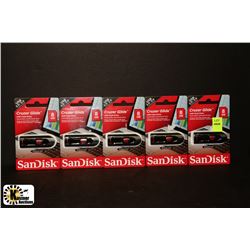 SANDISK 8GB USB  FLASH DRIVE X5