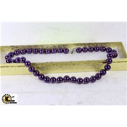 20-PURPLE SEASHELL PEARL NECKLACE