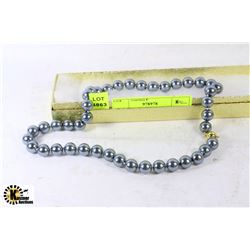 25-GREY SEASHELL PEARL NECKLACE