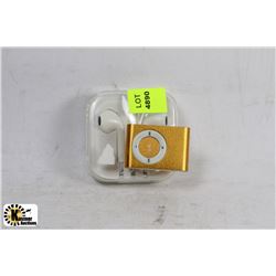 NEW BELT CLIP MP3 PLAYER W/ NEW EARBUD HEADPHONES