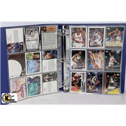 BINDER OF NBA BASKETBALL CARDS STARS, HALL OF FAME