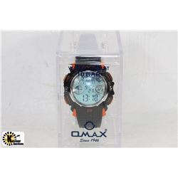 NEW MENS OMAX WRISTWATCH -COMES W/ 1 YEAR WARRANTY