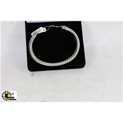 SILVER COLOR SPRING BANGLE BRACELET