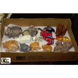 FLAT OF COLLECTIBLE ELEPHANTS