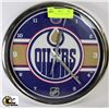 Image 1 : OILERS WALL OR TABLE  CLOCK