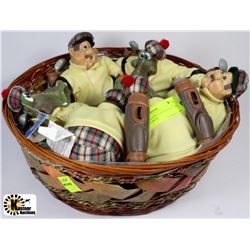 NEW RUSS HANDCRAFTED GOLFER FIGURINES FROM