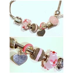 #11-STERLING SILVER PERSONA PANDORA STYLE BRACELET