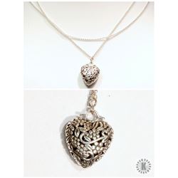 #27-STERLING SILVER HEART DESIGN PERSONA PENDANT &