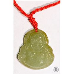 #48-JADE BUDDHA PENDANT NECKLACE