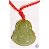 Image 1 : #48-JADE BUDDHA PENDANT NECKLACE