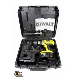 DEWALT 18V XTR HAMMER DRILL WITH CHARGER & CASE