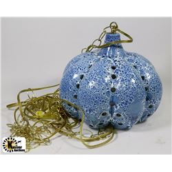 HANGING CERAMIC SWAG LAMP