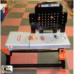 BLACK AND DECKER TOY WORK BENCH 38"H