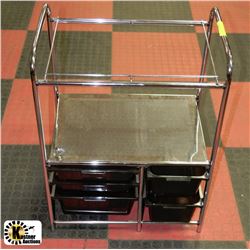BLACK AND SILVER ORGANIZER