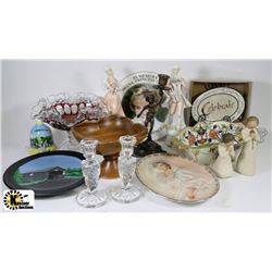 ESTATE BOX WITH DECORATIVE ART GLASS,PINWHEEL