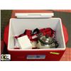 Image 1 : RED/WHITE COLEMAN PARTY STACKER COOLER