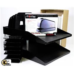 FLAT WITH NEW ELECTRIC FRONTIER 15 SHEETS STAPLER,