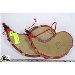 SET OF TWO WINE SKINS