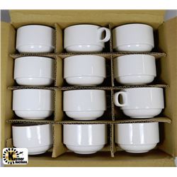 CASE OF 12 COFFEE CUPS