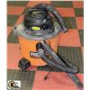 Image 1 : RIDGID 9 GALLON SHOPVAC WITH NO NOZZLE