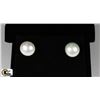 Image 1 : WHITE PEARL .925 SILVER EARRINGS
