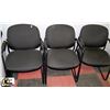 Image 1 : 3 BLACK CLIENT CHAIRS