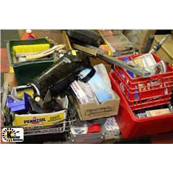 PALLET OF CONTRACTOR TOOLS & SUPPLIES