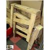 Image 1 : LOT OF 3 WOODEN SAWHORSES