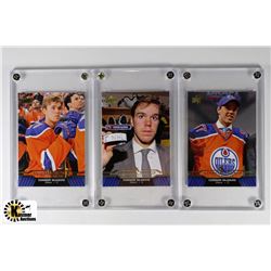 CONNOR MCDAVID HOCKEY CARDS X3